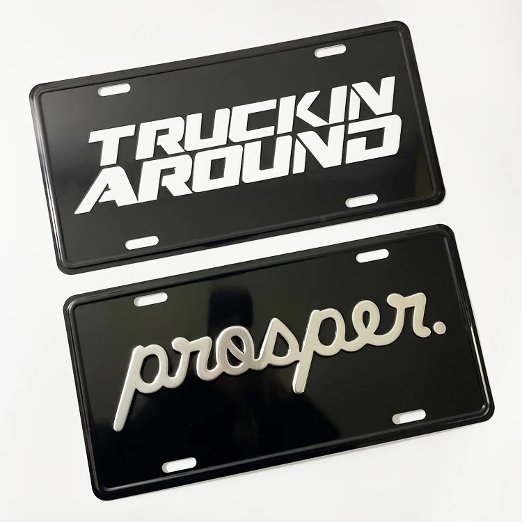 Custom Metal License Plate | Personalized Aluminum Car Tag MOQ 1
