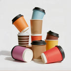 Wholesale Disposable Double Wall Paper Coffee Cup with Lids