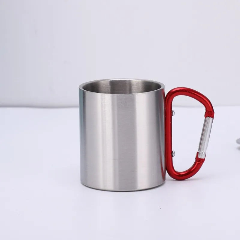 Carabiner Camping Tumbler 200ml 300ml | Custom Logo | 304 SS