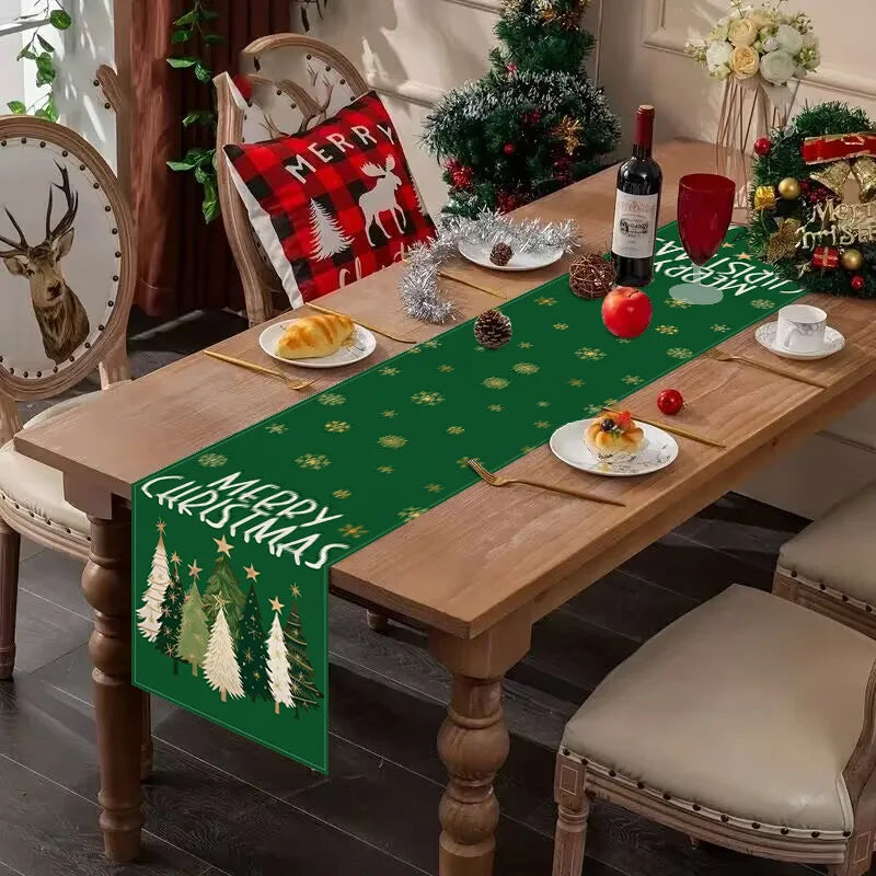 Christmas Linen Runners | Custom Printed | 7-Day Lead Time