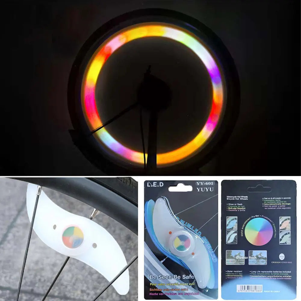 Custom Colorful Bicycle Spoke Lights | Packaging MOQ 1,000 pcs