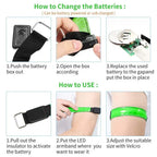 Custom LED Safety Armband with Logo | MOQ 1 pc