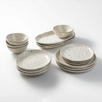 Custom Speckle Dinnerware Set — 30 MOQ, Microwave/Dishwasher Safe