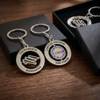 Custom Metal Keychains with Logo | 2-Piece MOQ | Gold Plating