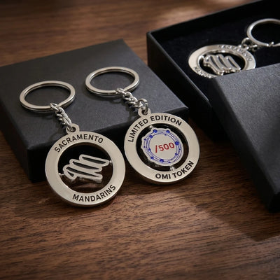 Custom Metal Keychains with Logo | 2-Piece MOQ | Gold Plating