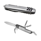 Custom 5-in-1 Stainless Steel Pocket Knife with Logo | MOQ 500