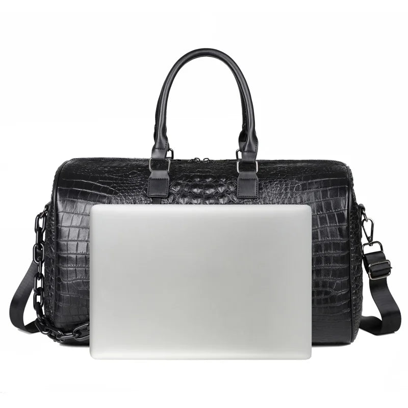 Custom PU Leather Duffel Bag with Logo | MOQ 3 Pcs
