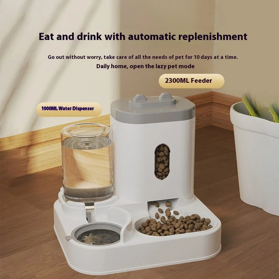 2-in-1 Automatic Pet Feeder 2300ml | Custom Logo MOQ 1,000
