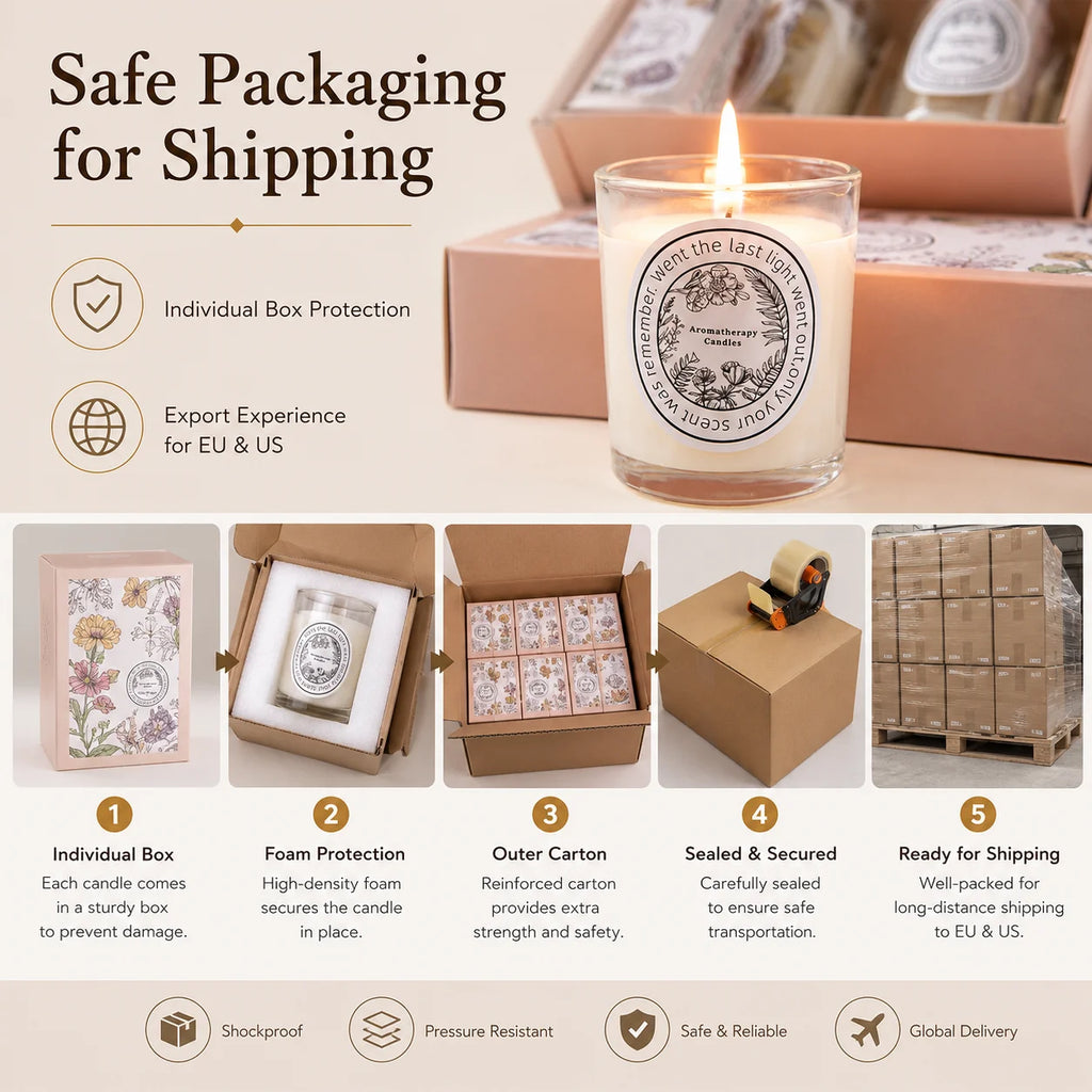 Soy Wax Candle Gift Set | 3-Piece | Custom Packaging from 500 MOQ