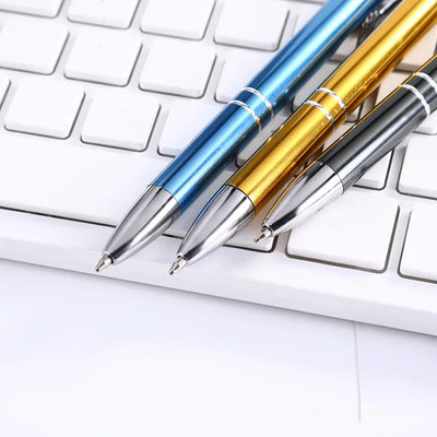 Laser Engraved Metal Pens: 7-Day Lead, 140x10mm, Custom Logo | Promotional Ballpoint Gifts