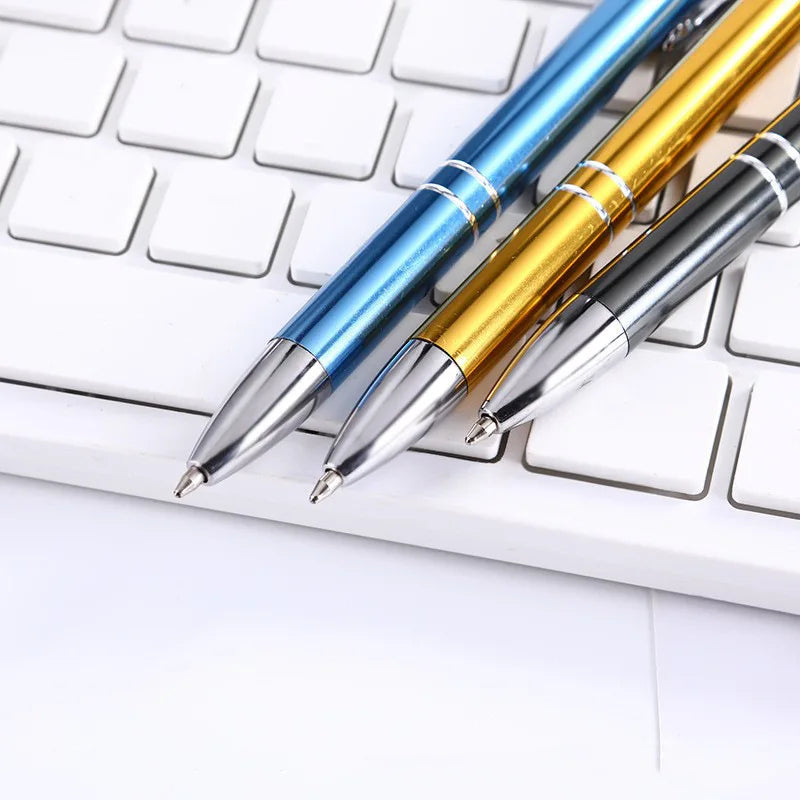 Laser Engraved Metal Pens: 7-Day Lead, 140x10mm, Custom Logo | Promotional Ballpoint Gifts
