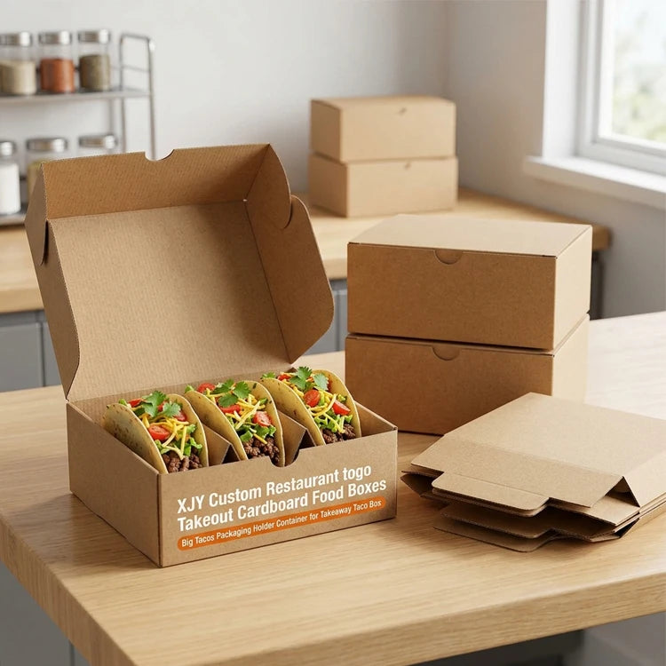 Custom Taco Box with Logo | 500 MOQ | 10-Day Lead Time
