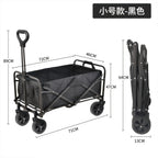 Foldable Garden Cart: 100kg Capacity, 9-Day Lead, 4-Wheel | Camping & Outdoor Trolley with OEM