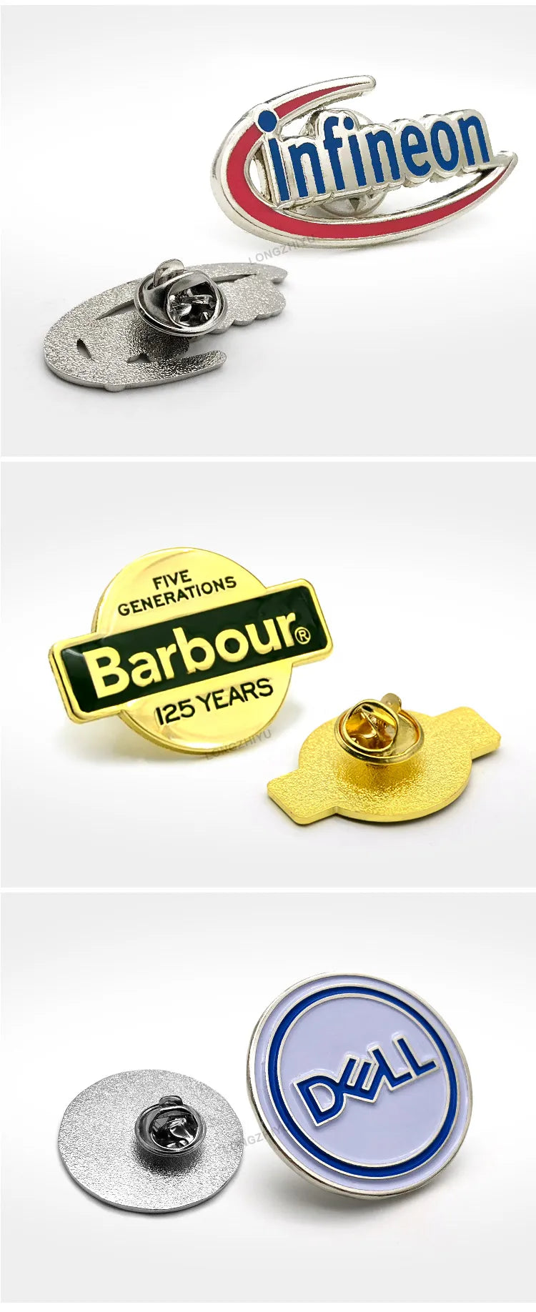 Custom Metal Lapel Pins with Logo | Wholesale Badges MOQ 100