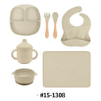 Custom Food Grade Silicone Baby Feeding Set | 100 Set MOQ | LFGB Certified