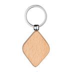 Custom Solid Wood Keychains | Laser Engraved Logo | 1,000-Piece MOQ | Promotional & Hospitality