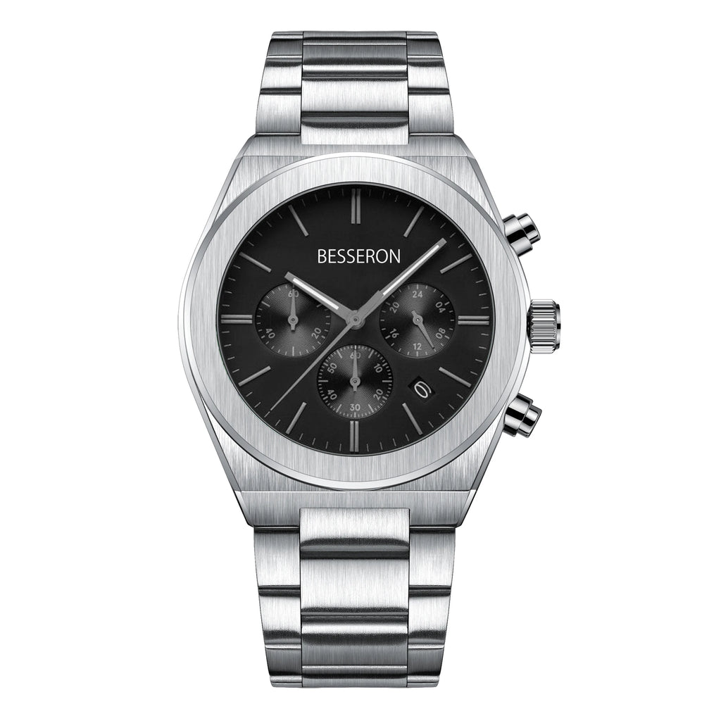Custom Stainless Steel Chronograph Watch | 100 MOQ | 5BAR