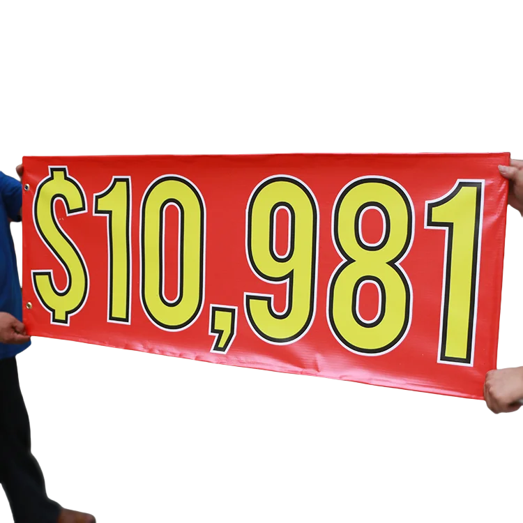 Custom Outdoor Flags: 1 MOQ, 3-Day Lead, 65-250gsm Polyester | Advertising Banners with Grommets