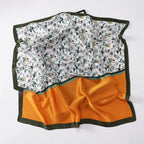 Square Silk Scarf | Digital Print | Custom Logo | 100 MOQ | Women's Fashion