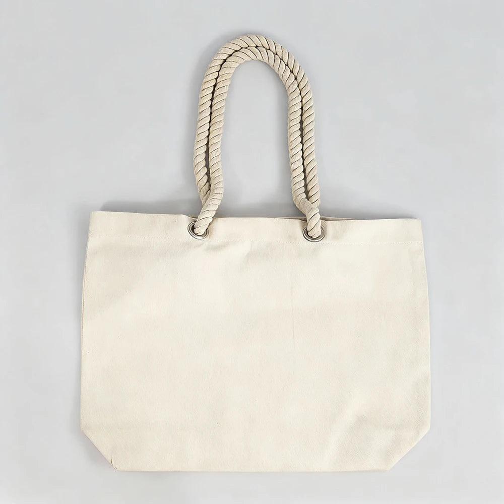 Custom Oversized Canvas Tote Bag with Logo | 100 MOQ