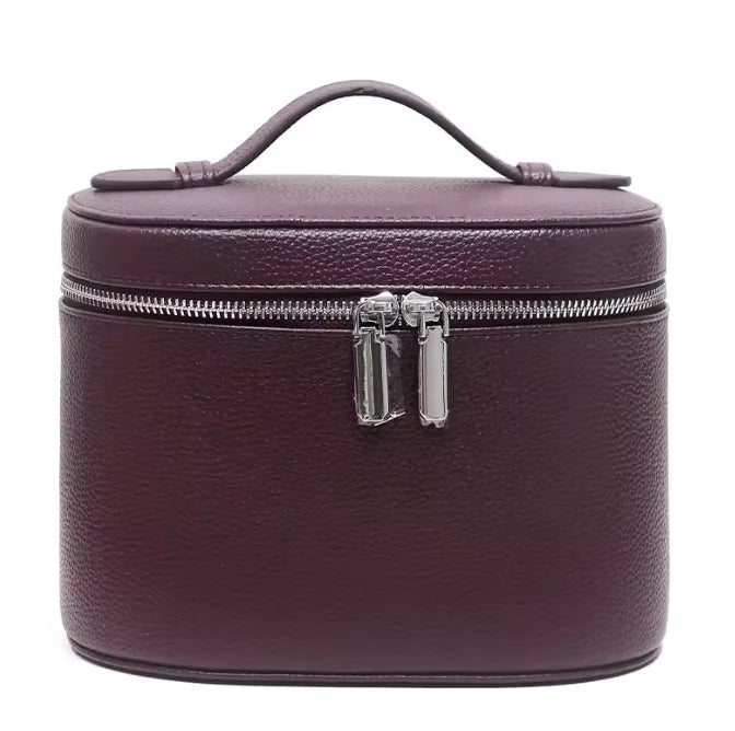 PU Leather Travel Makeup Bag | Custom Logo | 50 MOQ | Double Zipper