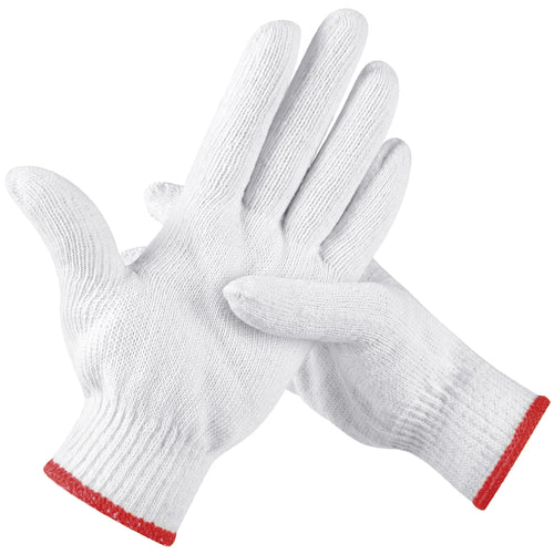 Custom Cotton Knit Work Gloves – Breathable, Anti-Slip & Cut Resistant for Safety & Labor