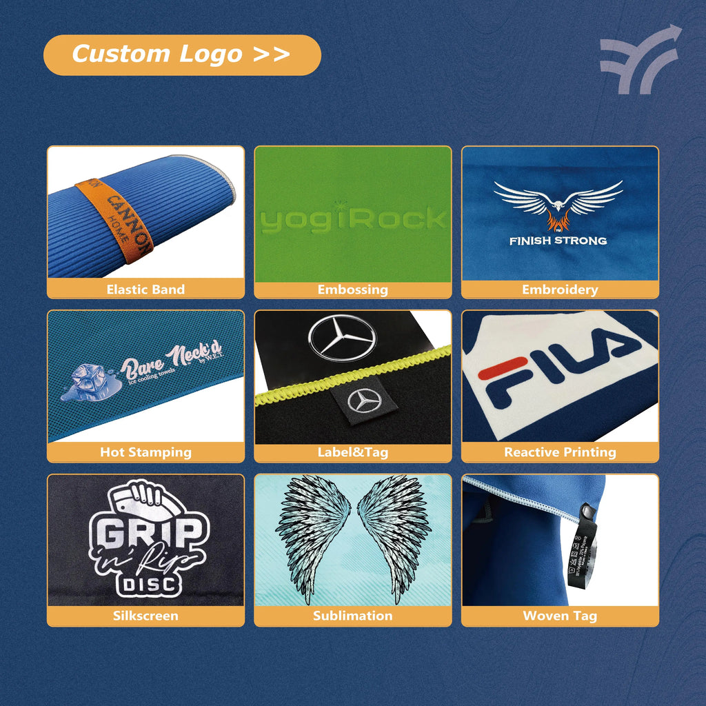Custom Microfiber Sports Towel | Quick-Dry Absorbent Towel | Bulk Gym Merchandise