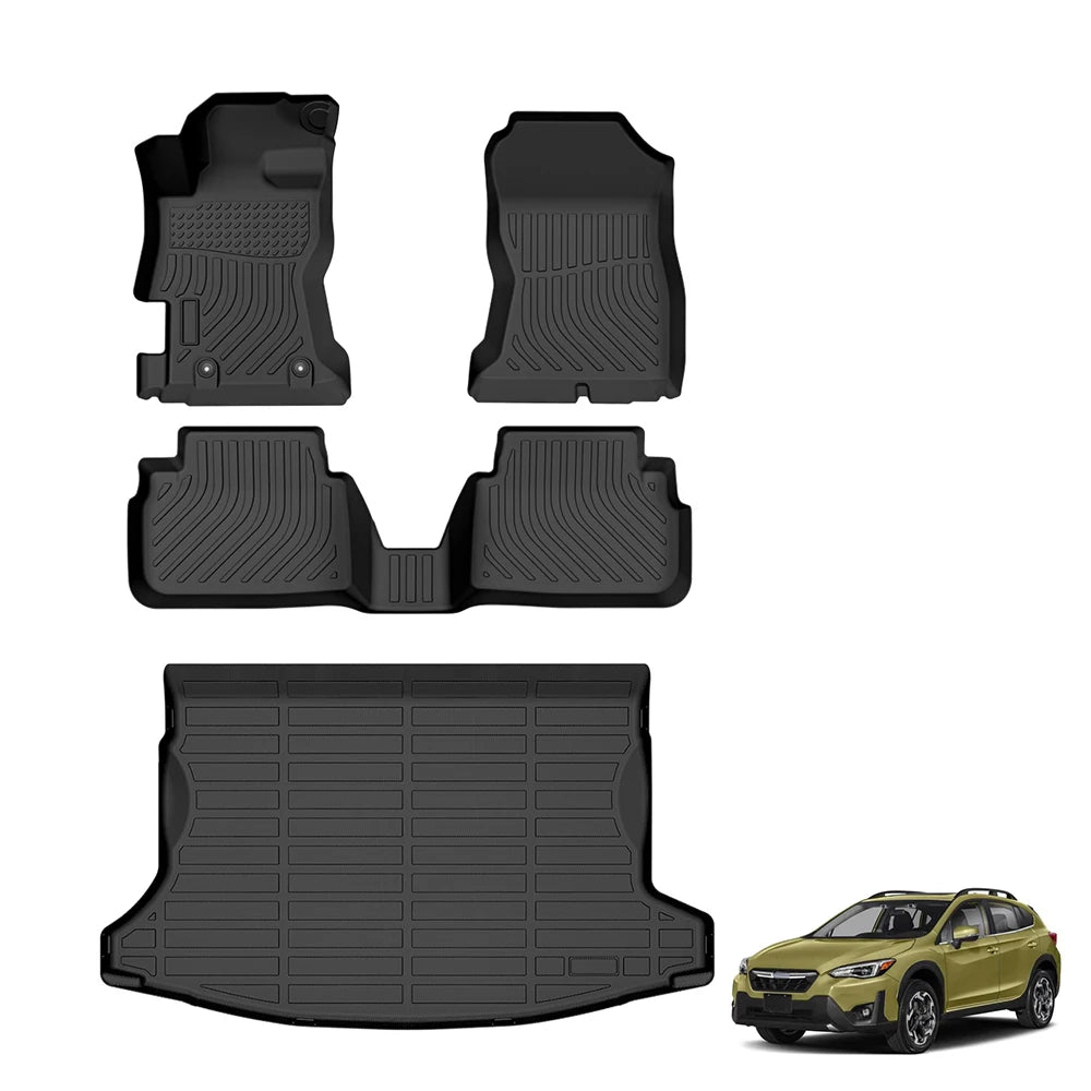 Waterproof Custom Fit TPE Floor Mats for Subaru XV Crosstrek 2018-2023