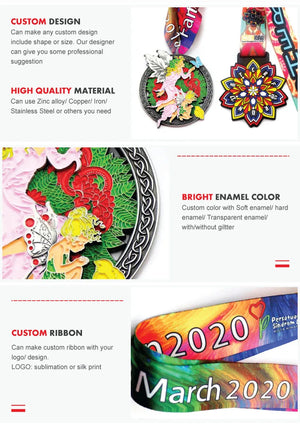 Custom Zinc Alloy Medals | Die Struck Enamel | Sports Event Awards | Wholesale