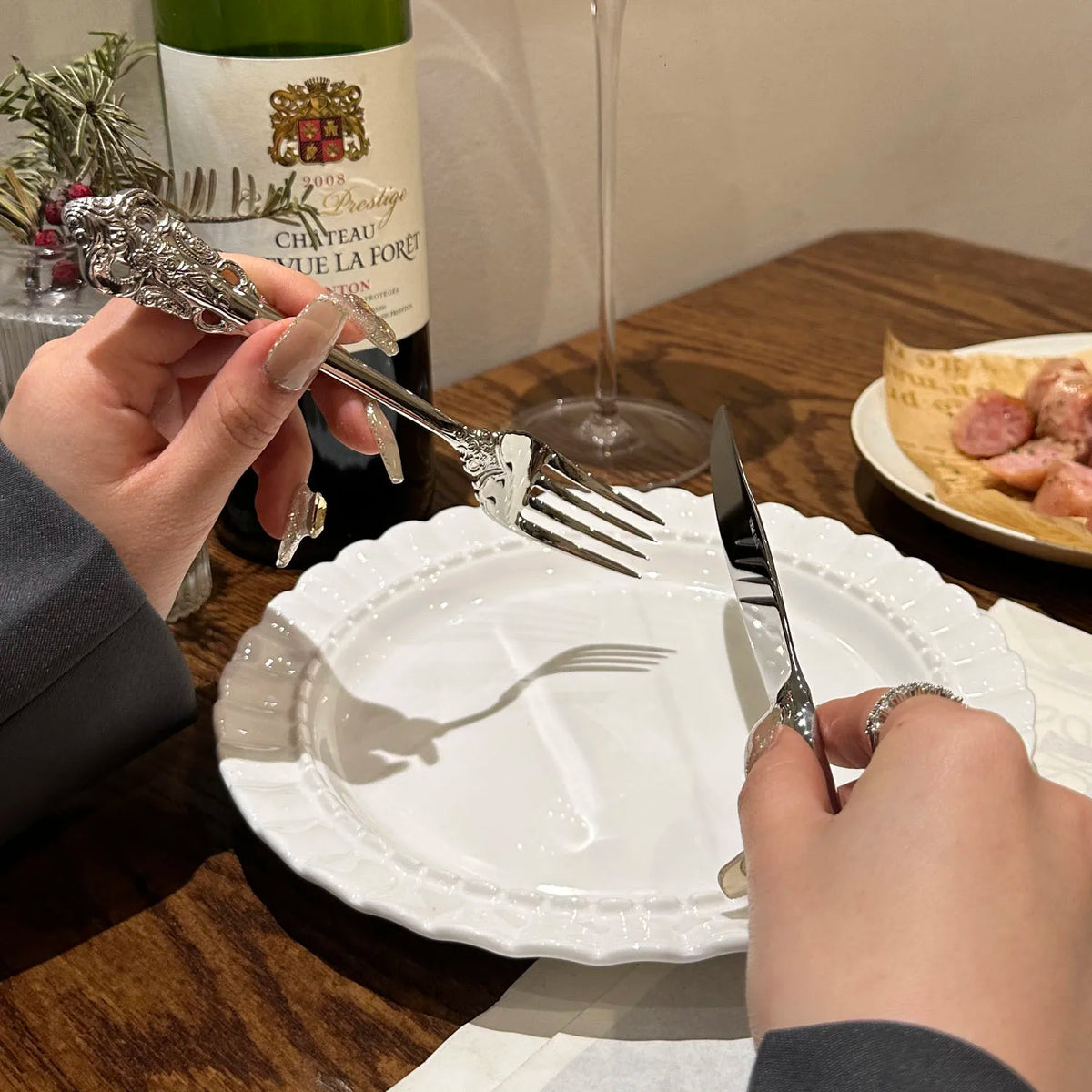 304 Stainless Flatware Sets | Carved European Design