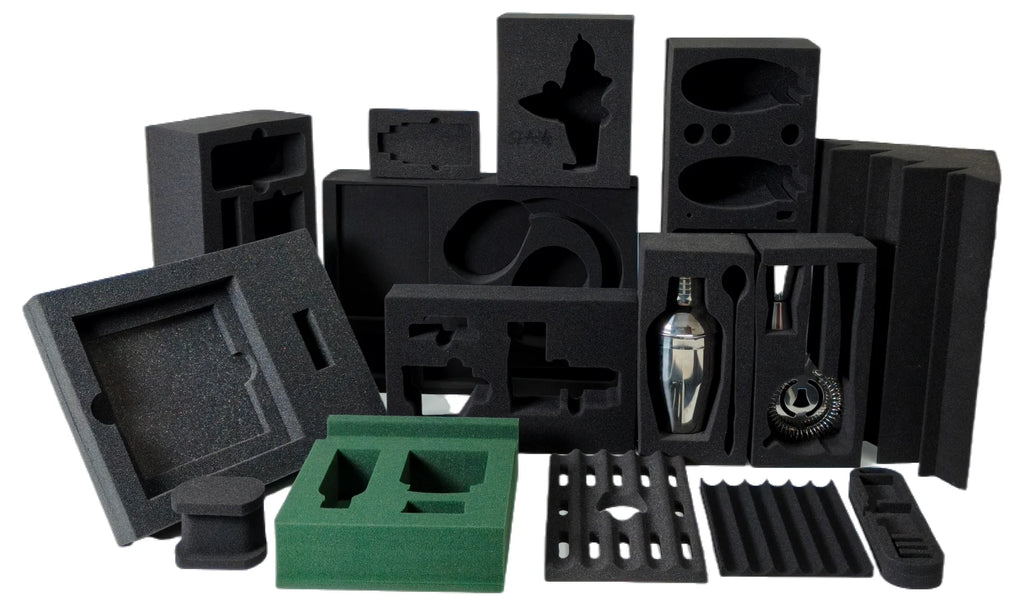Custom EVA PU Foam Box Inserts Black | MOQ 500
