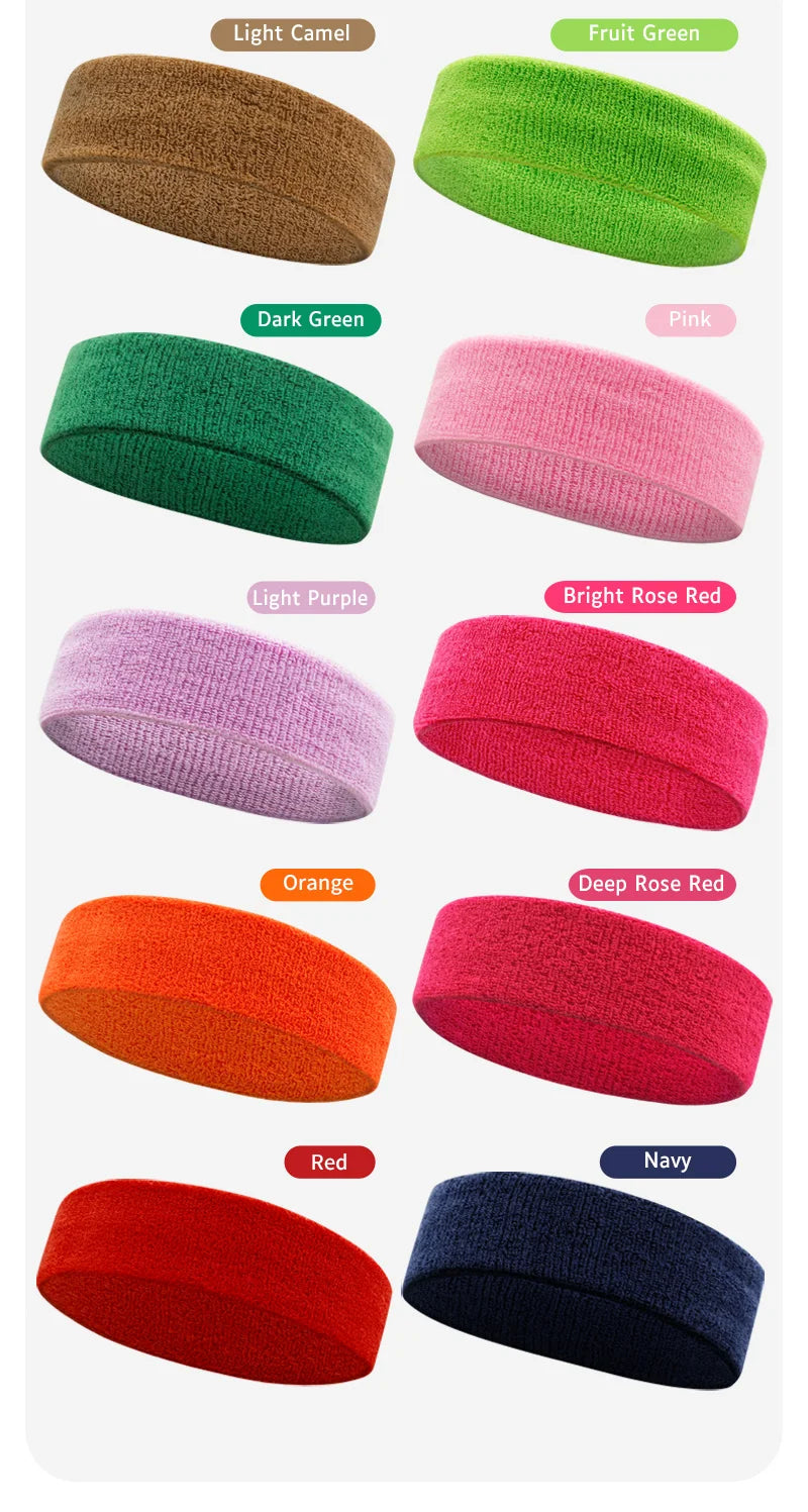 5.5cm Wide Spandex Yoga Headband with Custom Print | Sweat Absorption for Workout