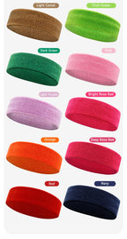 5.5cm Wide Spandex Yoga Headband with Custom Print | Sweat Absorption for Workout