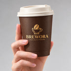 Custom Double Wall Hot Drink Paper Coffee Cup with Logo | MOQ 5,000