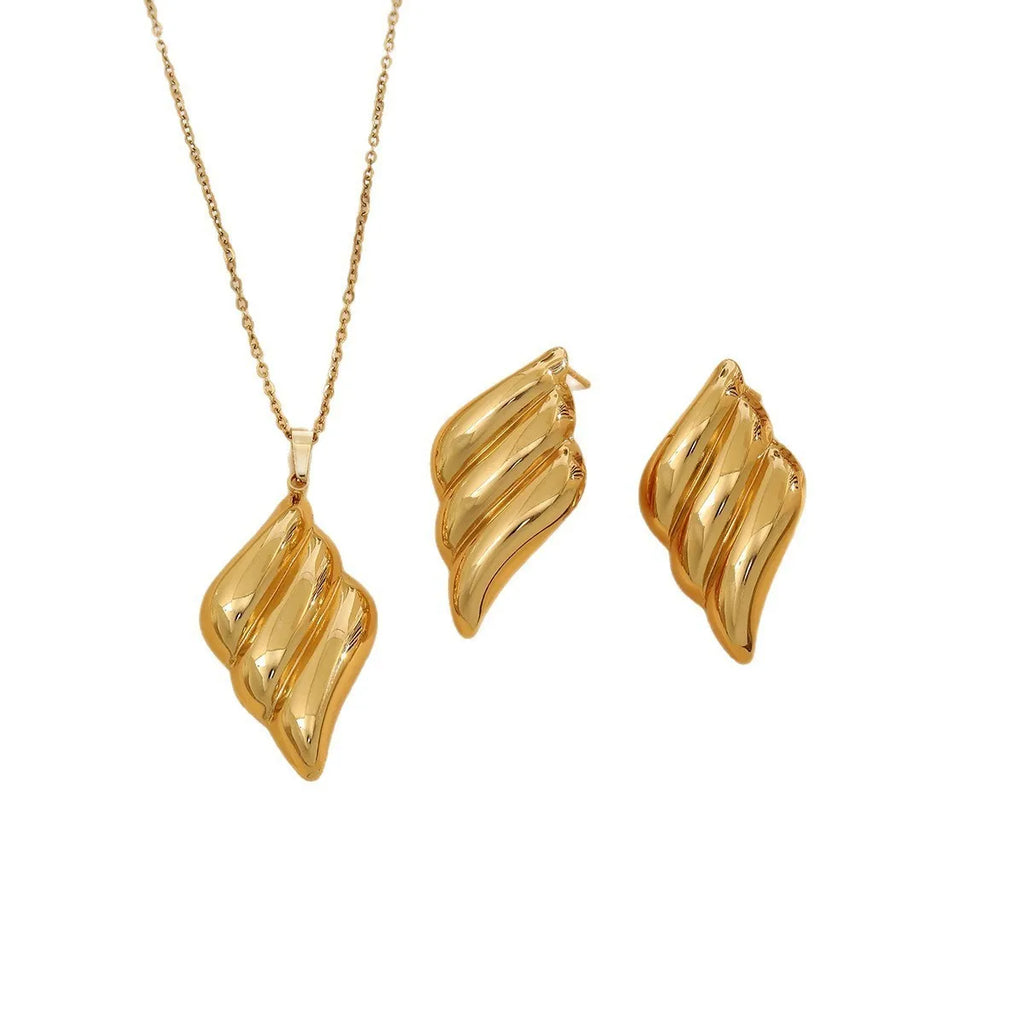 Custom 18K Gold Plated Stainless Steel Jewelry Set | MOQ 2