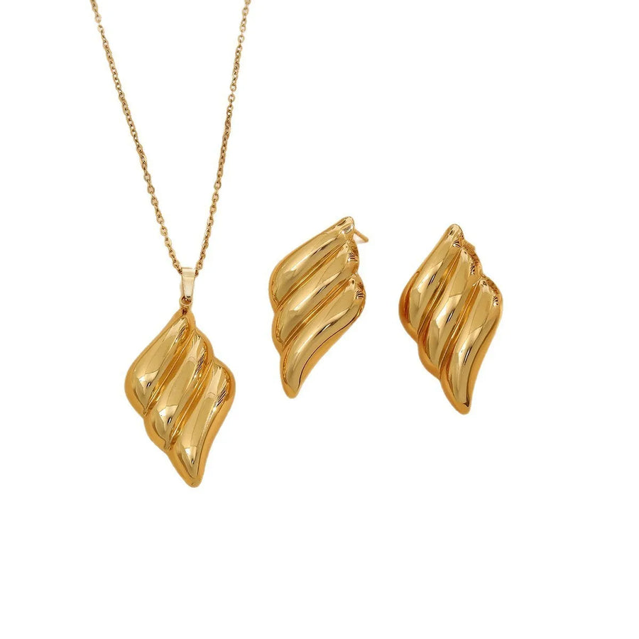 Custom 18K Gold Plated Stainless Steel Jewelry Set | MOQ 2