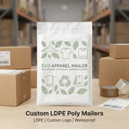 Custom Compostable Poly Mailer with Logo | Courier Shipping Bag