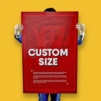 Custom Laminated Poster Printing | 1440DPI Digital Full Color | Any Size & Shape | Waterproof UV Resistant
