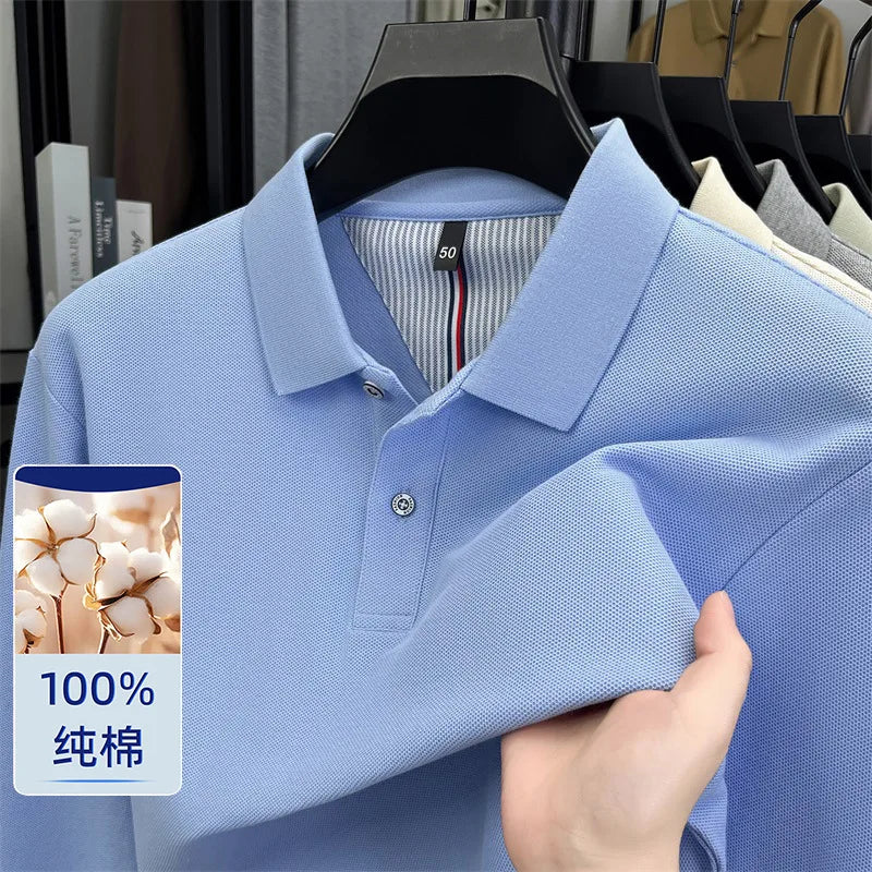 100% Cotton Pique Long Sleeve Shirt | Breathable Moisture-Wicking | Custom Printing