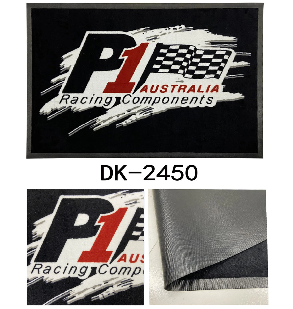 Custom Printed Nylon Floor Mat: Rubber Backing, 12 Pantone Colors, MOQ 5pcs