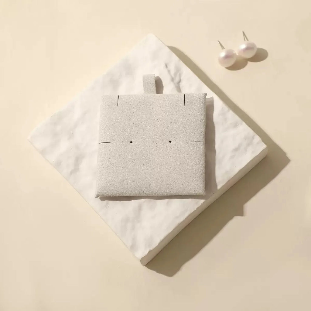 Custom Microfiber Suede Jewelry Pouch Wholesale | 50 MOQ Button Closure