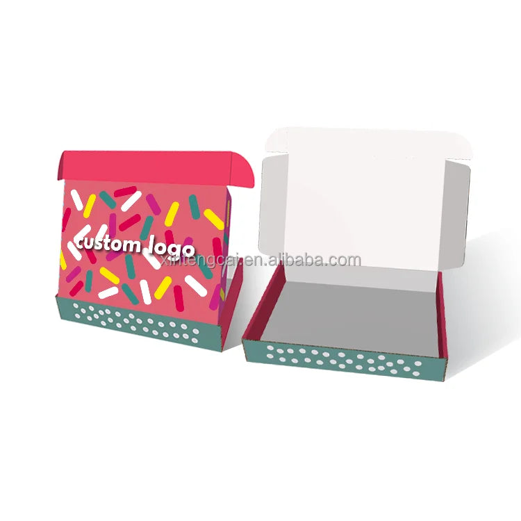 Custom Pink Corrugated Mailer Box | 200 MOQ, Free Design, Double-Sided Print
