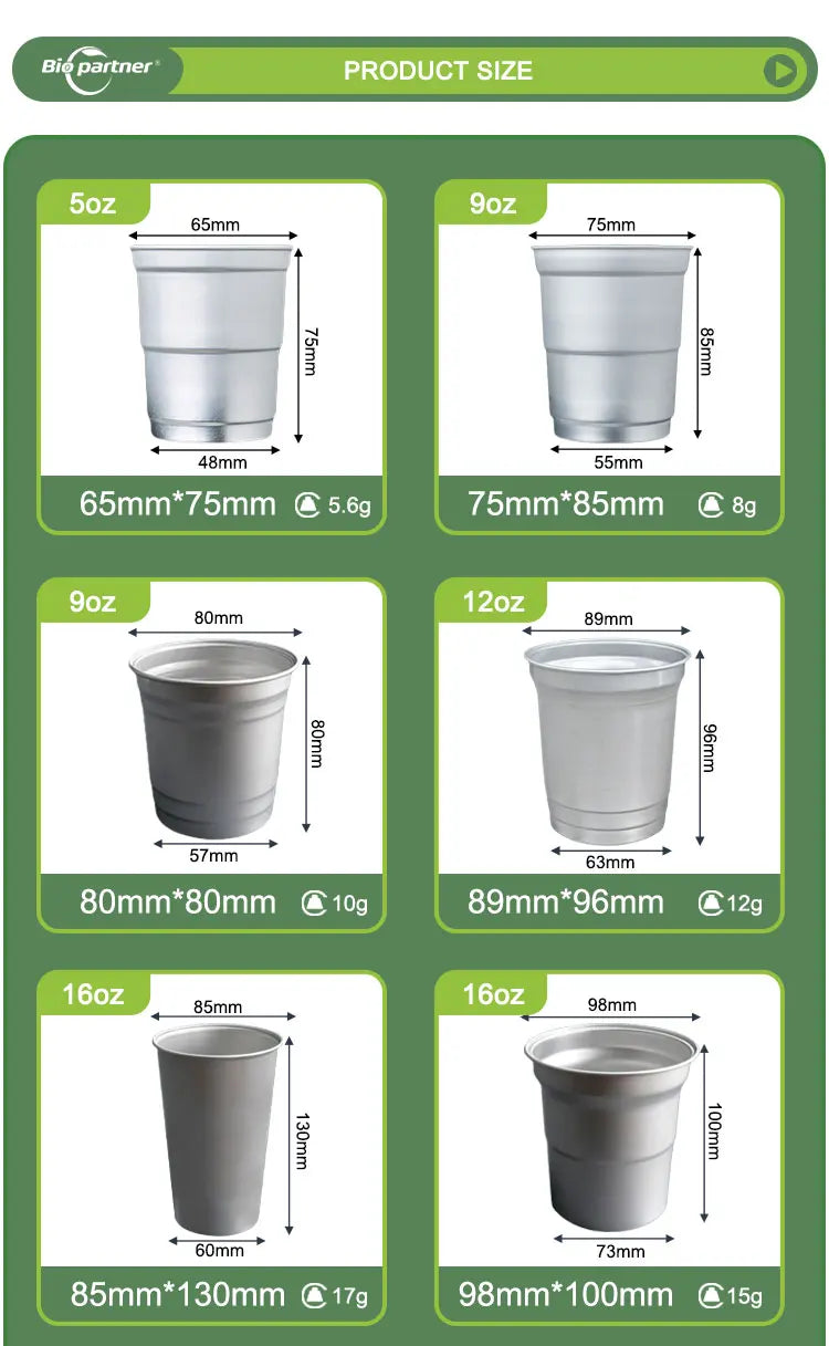 Custom 16oz Aluminum Tumbler | Food-Grade | Reusable Drinkware | Bulk Logo