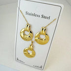 Custom 18K Gold Plated Stainless Steel Jewelry Set | MOQ 2