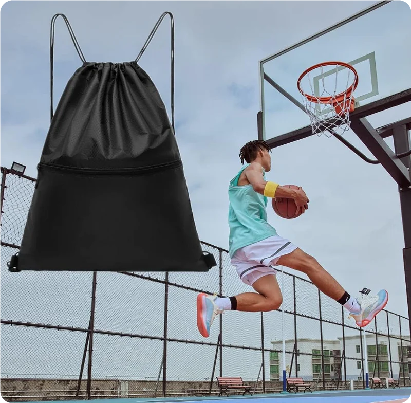 Custom Polyester Drawstring Bag | Promotional Gym Backpack