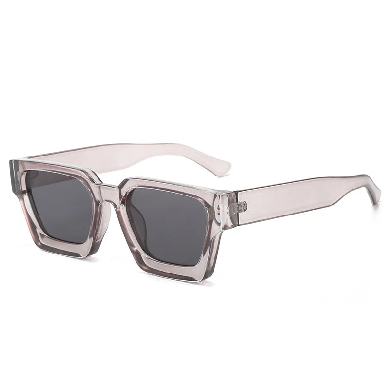 Custom Logo UV400 Rectangle Sunglasses | PC Frame 100 MOQ Private Label