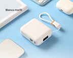 Custom Logo Mini Power Bank with Strap and Display Screen
