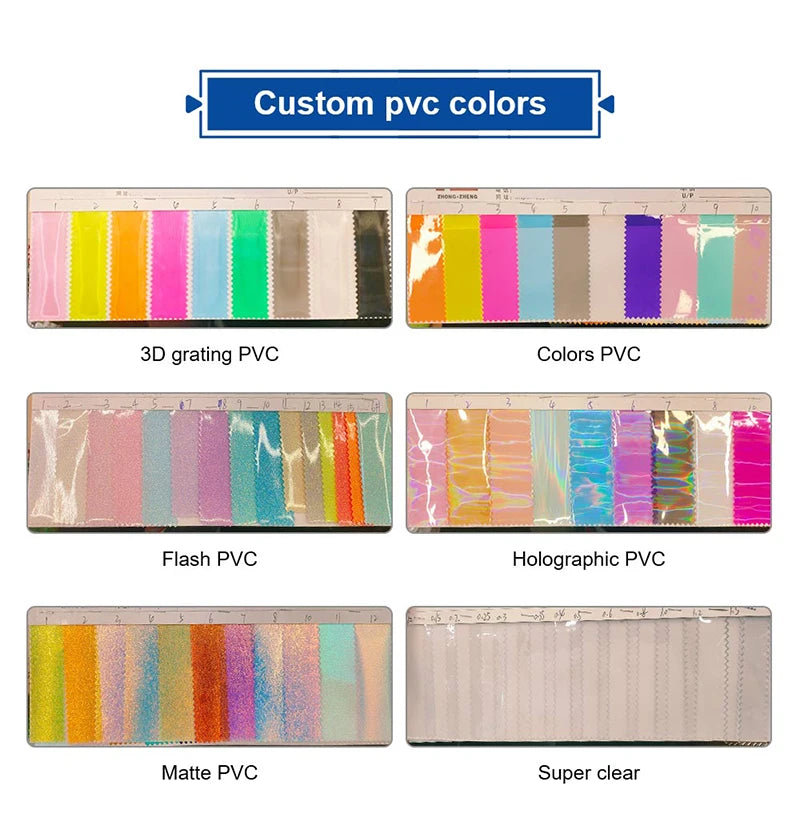 Custom Clear PVC Gift Bags: Button Closure, Full Color Print, Super Clear & Reusable