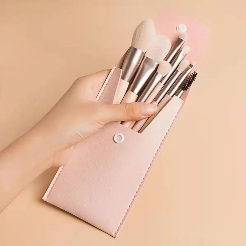 Custom 8-Piece Makeup Brush Set with Logo | 3,000 MOQ