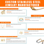 Custom 18K Gold Plated Jewelry | 925 Silver/Stainless Steel | MOQ 50